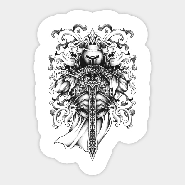 Knight and armor Sticker by Shaff wang